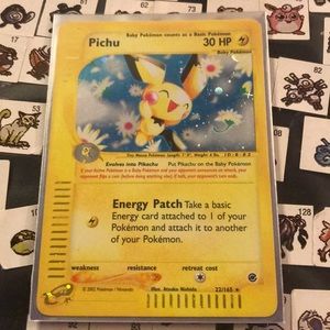 Rare Holo Pichu Card